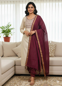 Shefair Women Kurta Pant Dupatta Set