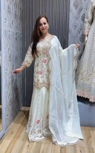 TILKI Women Kurti Sharara Dupatta Set
