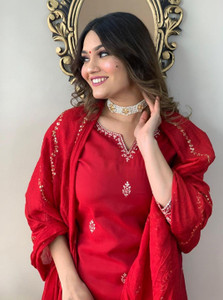 THE52 Women Kurta Pant Dupatta Set