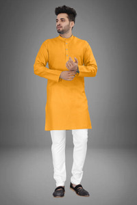 CRYSTALREVENUE Men Kurta Pyjama Set