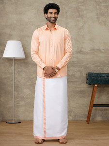Ramraj Cotton Men Shirt Dhoti Set