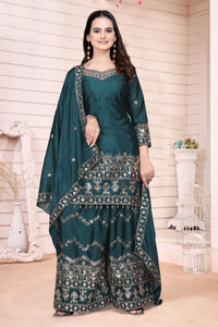 SHISHKALA Women Kurta Sharara Dupatta Set
