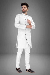 CRYSTALREVENUE Men Kurta Pyjama Set