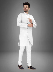 CRYSTALREVENUE Men Kurta Pyjama Set