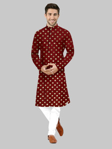 HIKNOCK Men Kurta Pyjama Set