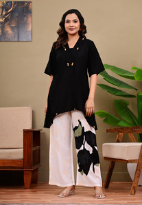 NueDrape Women Kurti Palazzo Set