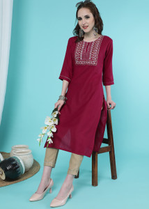 TRAHIMAM Women Kurti Pant Set