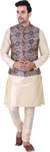 JEXI Men Kurta Pyjama Ethnic Jacket Set