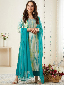 FABUNNA COTTON Women Kurta Pant Dupatta Set