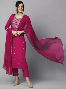 zuqo Women Kurti Pant Dupatta Set