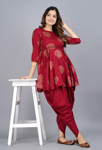 Sundar Dhage Women Kurta Dhoti Pant Set