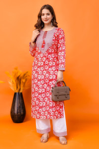 Tibra Attire Women Kurti Pant Dupatta Set