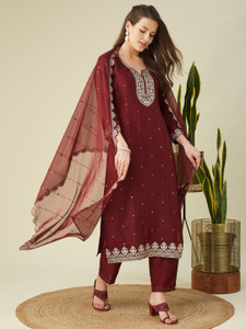 MOKOSH Women Kurta Pant Dupatta Set