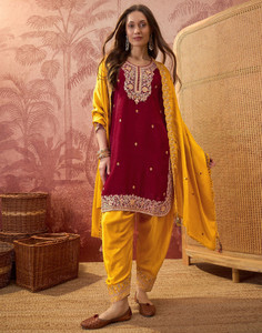 Skylee Women Kurta Patiala Dupatta Set