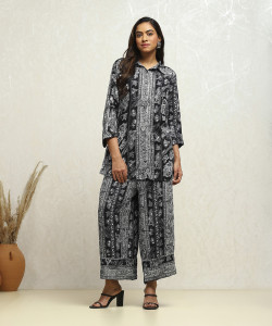 BIBA Women Kurta Palazzo Set