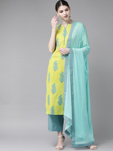 LIBAS Women Kurta Palazzo Set