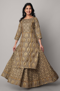 God Bless Women Kurta Skirt Set