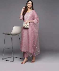 DISHWA FASHION Women Kurta Pant Dupatta Set