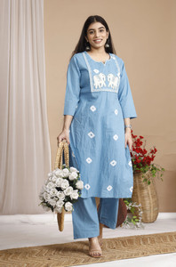 Samdwaal's Women Kurti Palazzo Set