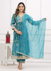 Santlal Women Kurta Pant Dupatta Set