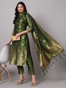 VredeVogel Women Kurta Pant Dupatta Set
