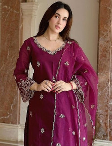 Royal Export Women Kurta Palazzo Dupatta Set