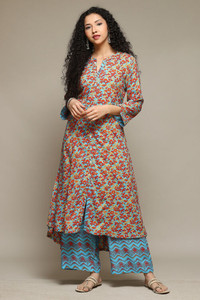 BIBA Women Kurta Palazzo Set