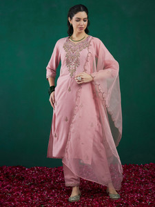 Indo Era Women Kurta Pant Dupatta Set
