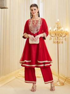 MOKOSH Women Kurta Palazzo Dupatta Set