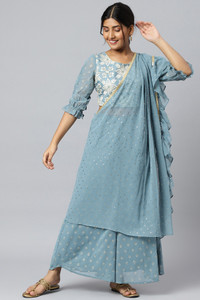 Aurelia Women Ethnic Top Palazzo Set