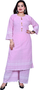 TVESA Women Kurta Palazzo Set