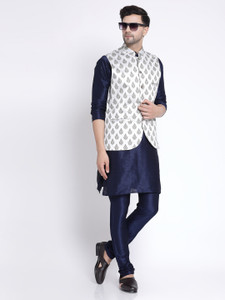 TS Lifestyle Men Kurta Pyjama Ethnic Jacket Set