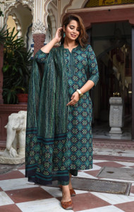 shoecom Women Kurta Pant Dupatta Set