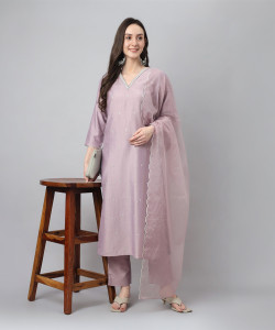 DISHWA FASHION Women Kurta Pant Dupatta Set
