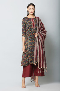 vaaba Women Kurta Palazzo Set