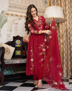 shankhpushpi Women Kurti Pant Dupatta Set