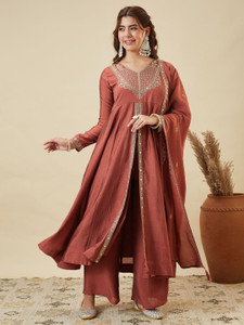 Colors of Earth Women Kurta Pant Dupatta Set