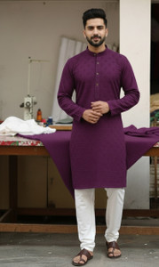 BISHWAAS Men Kurta Pyjama Set