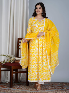 rudrama Women Kurta Pant Dupatta Set