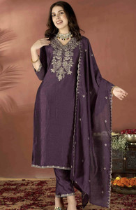 Prasha Fashion Embroidered Kurta, Trouser/Pant & Dupatta Set