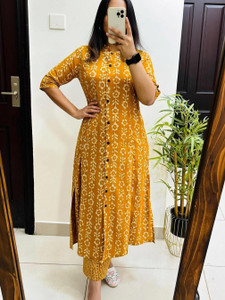 jatin fashion Women Printed A-line Kurta