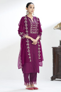 MOKOSH Women Kurta Pant Dupatta Set