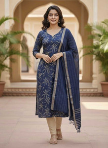 Shefair Women Kurta Pant Dupatta Set
