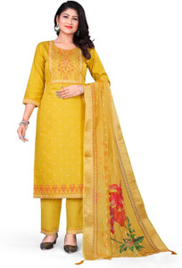 SuRamni Women Kurti Pant Dupatta Set