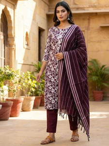 HADIA ATTIRE Women Kurti Pant Dupatta Set - Image 5