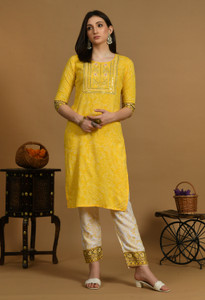 Vindyavasini Women Kurti Pant Set