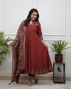 Tasrika Printed Kurta, Palazzo & Dupatta Set