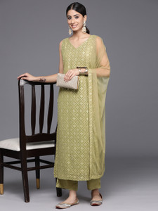 LIBAS Women Kurta Pant Dupatta Set