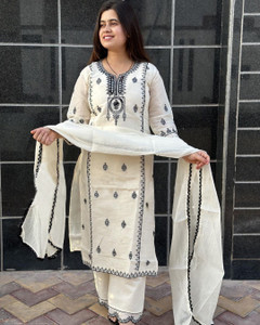 Divastri Women Kurta Palazzo Dupatta Set