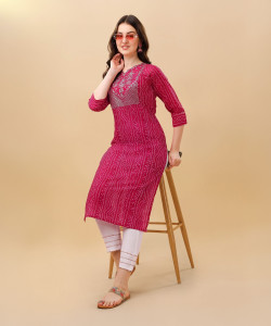 TRAHIMAM Women Kurti Pant Set